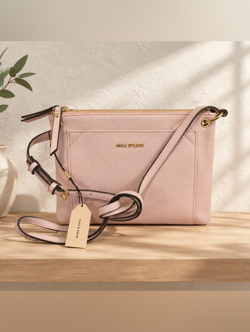Max Studio Blush Pink Crossbody Bag NWT